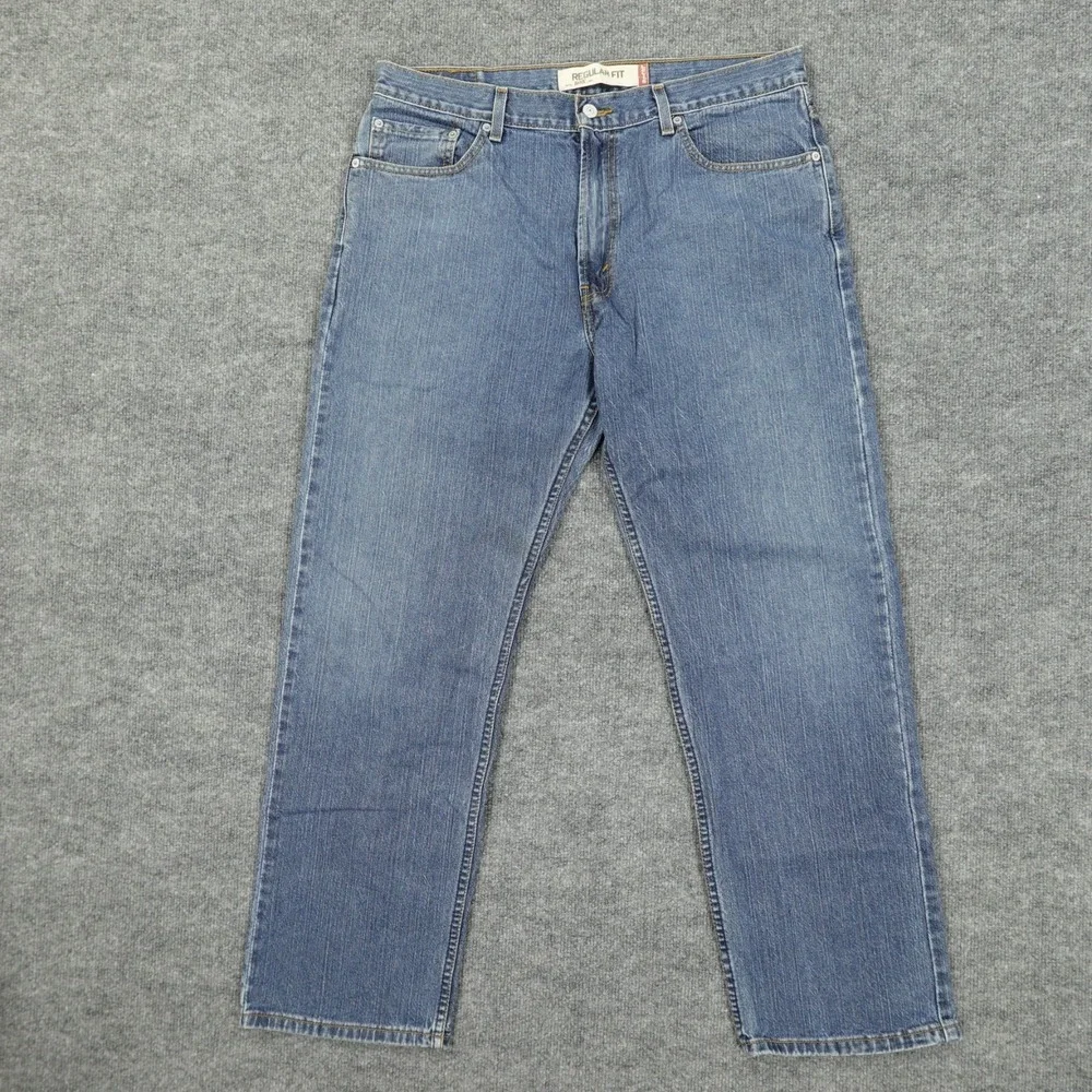Vintage Levis 505 Mens Jeans Regular Straight 100% Cotton Y2K 36x30